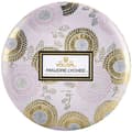 Miniatyrbild 1 av 3: Voluspa 3-Wick Candle Decorative Tin Panjore Lychee 340g