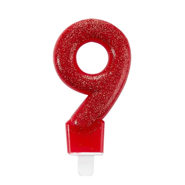 Amscan Glitter Birthday Number Candle