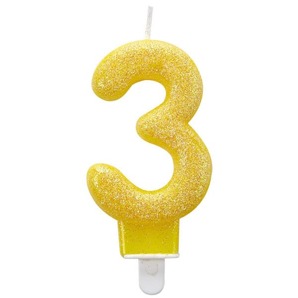 Amscan Glitter Birthday Number Candle