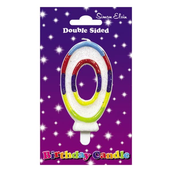 Simon Elvin Multicoloured Birthday/Anniversary Number Candles (Pack Of 6)