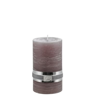 Lene Bjerre Blockljus Rustic Pillar Dusty Aubergine 12,5 cm