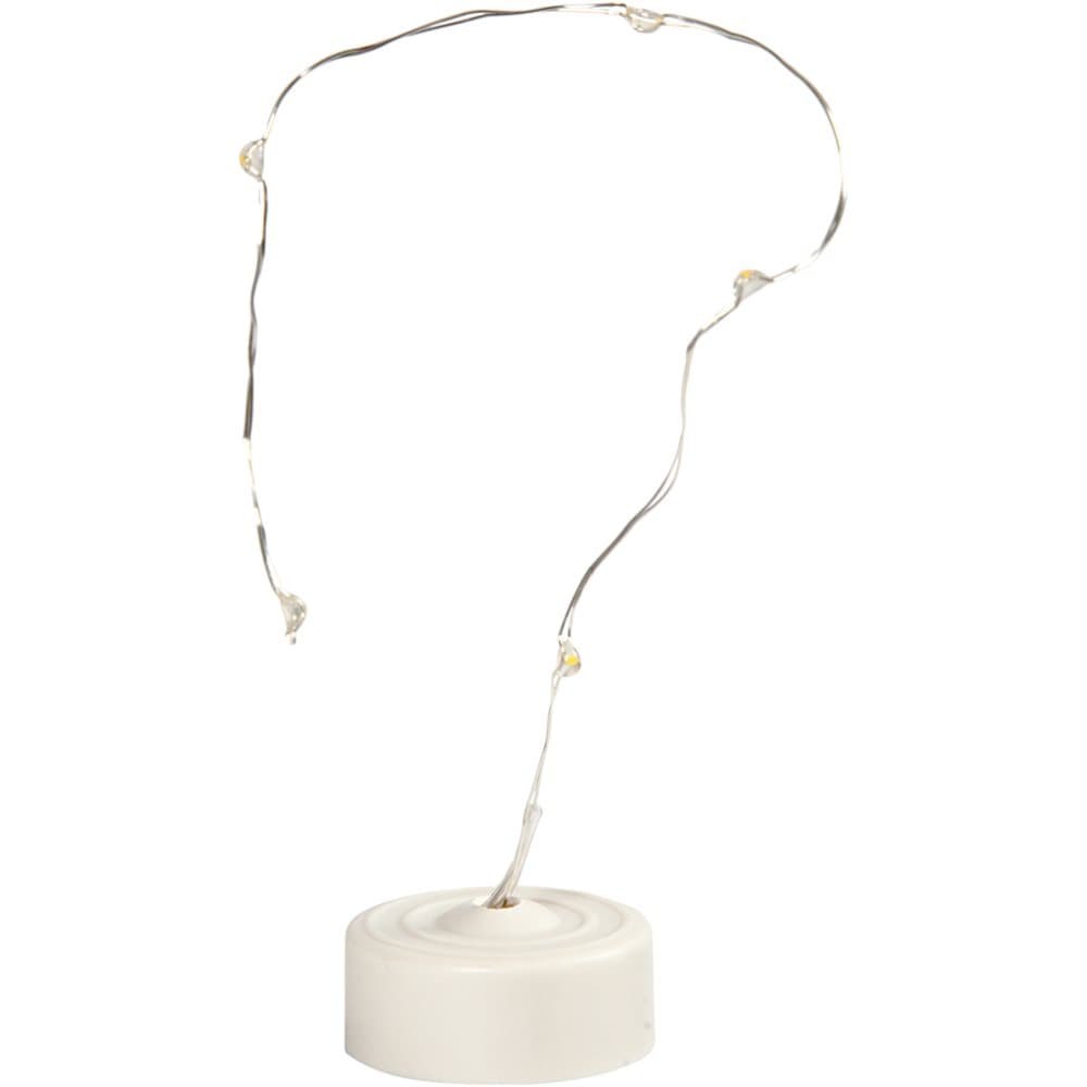 LED ljusslinga - L: 27 cm - Silver