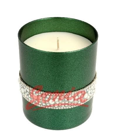 ARTMAN Candle Decorative Glass Crystal Pearl Opal green - 1pc