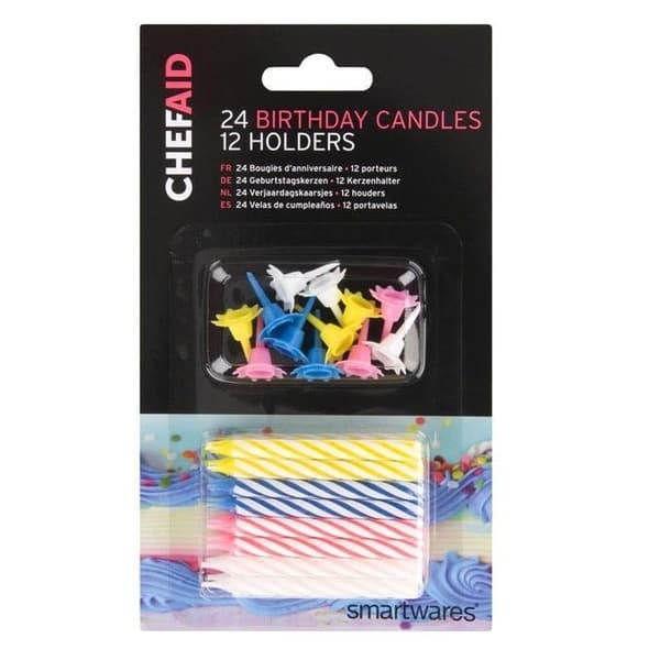 Chef Aid Fødselsdagslys (pakke med 24) Multicoloured One Size