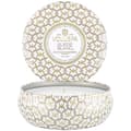 Miniatyrbillede 2 af 4: Voluspa 3-Wick Candle Decorative Tin Suede Blanc 340g