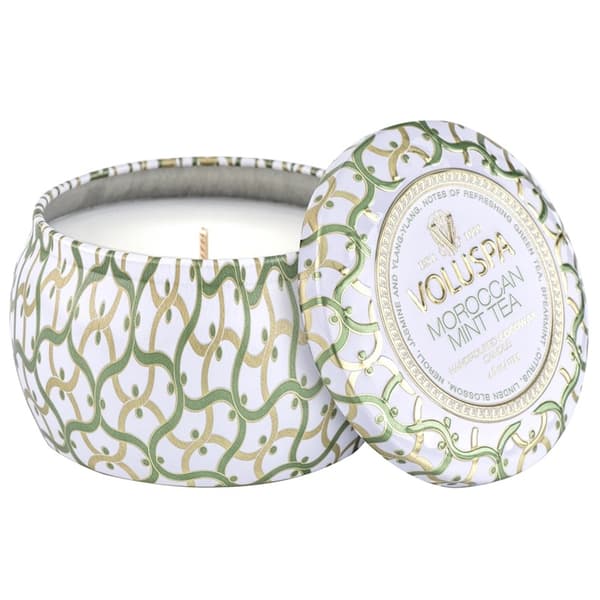 Voluspa Decorative Tin Candle Moroccan Mint Tea 113g