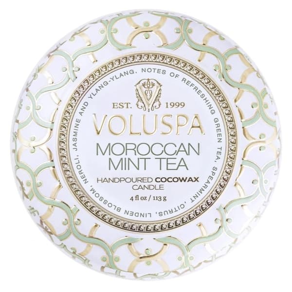Voluspa Decorative Tin Candle Moroccan Mint Tea 113g