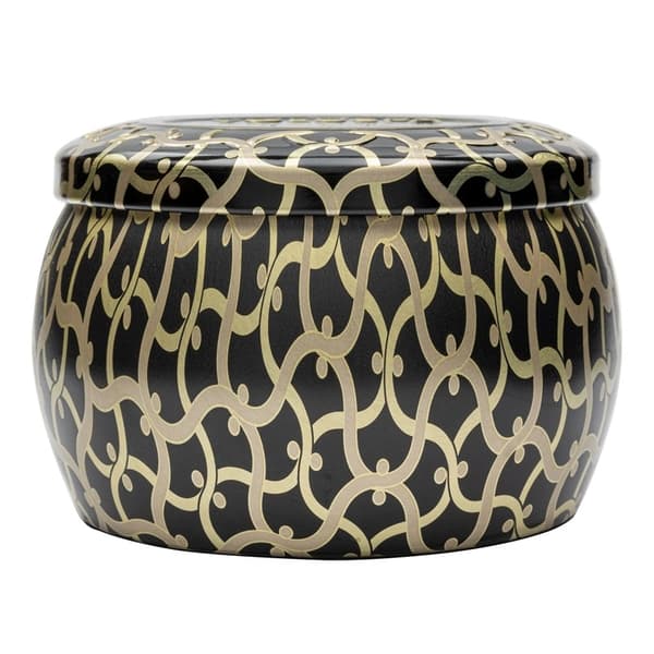 Voluspa Decorative Tin Candle Suede Noir 113g