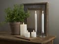 Miniatyrbild 2 av 7: LED Blockljus Flamme Swirl Vit 15cm