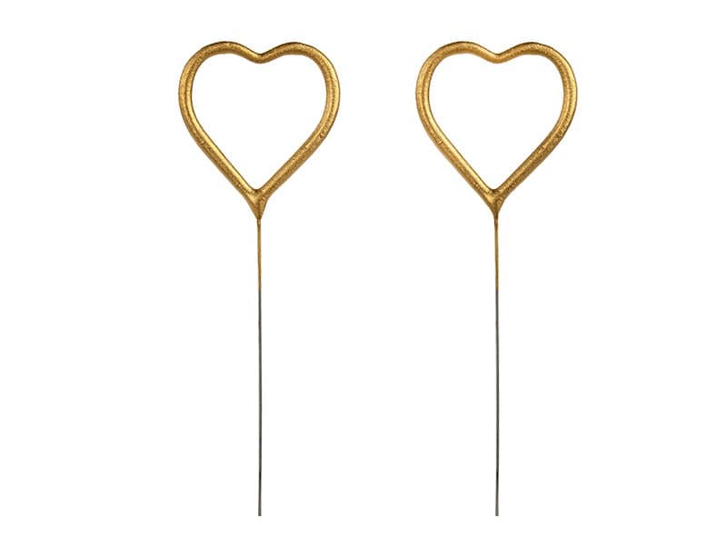 Tomtebloss hjärta guld, 2-pack