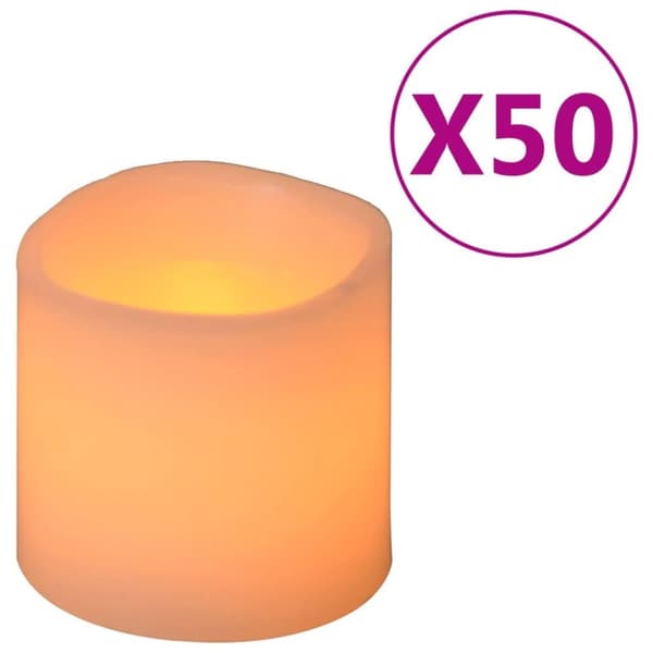 vidaXL Elektriske LED-lys 50 stk varmhvit