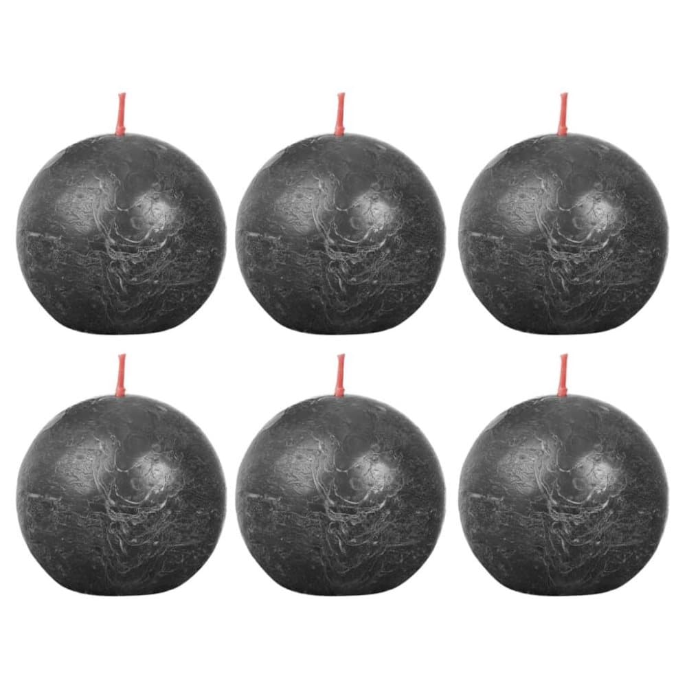 Bolsius Blockljus klotformad 6-pack 76x190 mm stormgrå