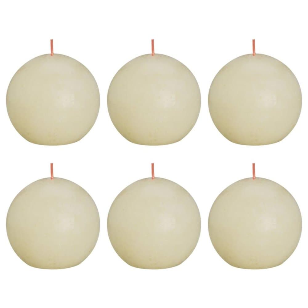Bolsius Blockljus klotformad 6-pack 76x190 mm mjuk pärla