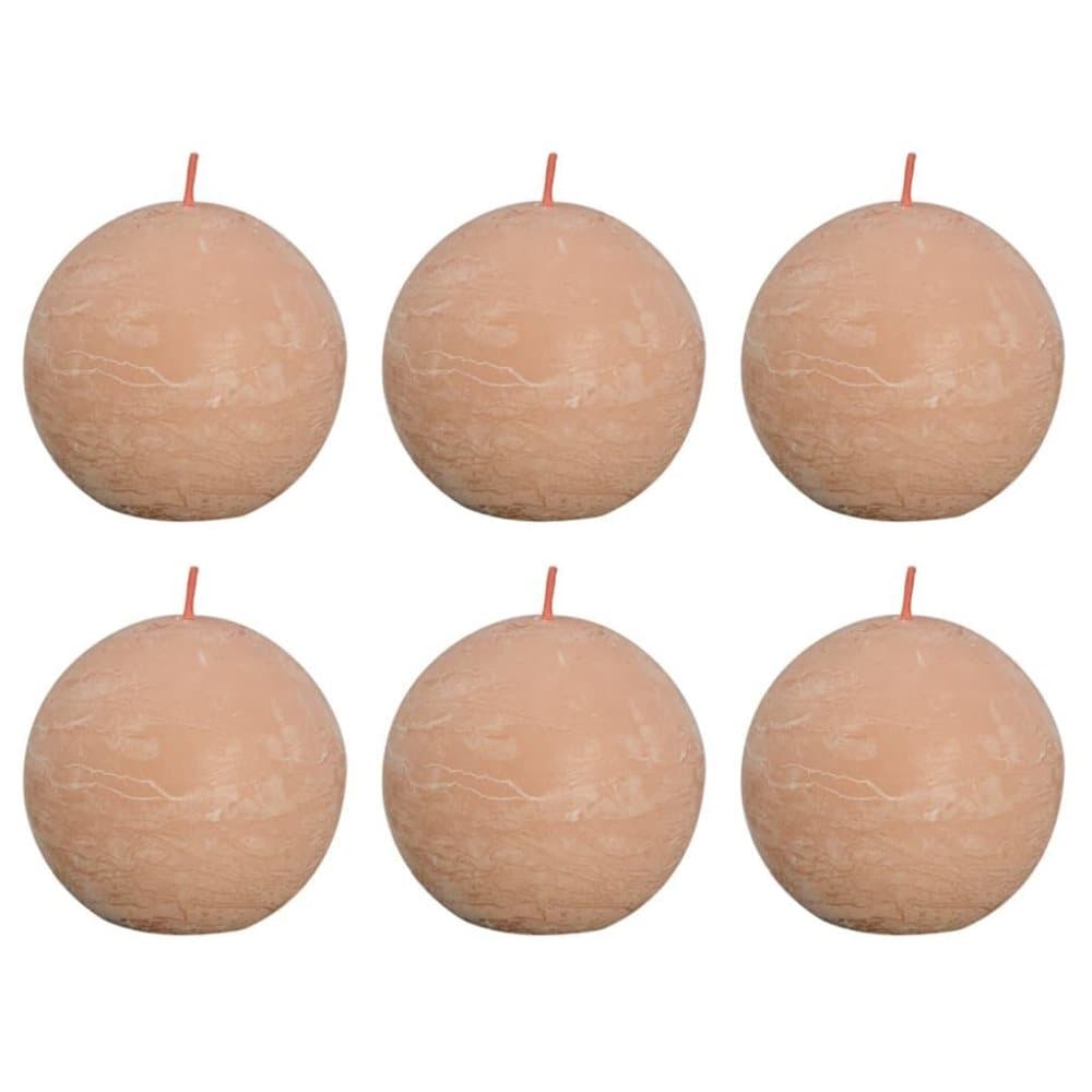Bolsius Blockljus klotformad 6-pack 76x190 mm ljusrosa