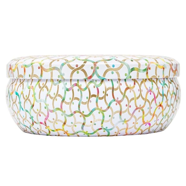 Voluspa 3-Wick Candle Decorative Tin Wildflowers 340g