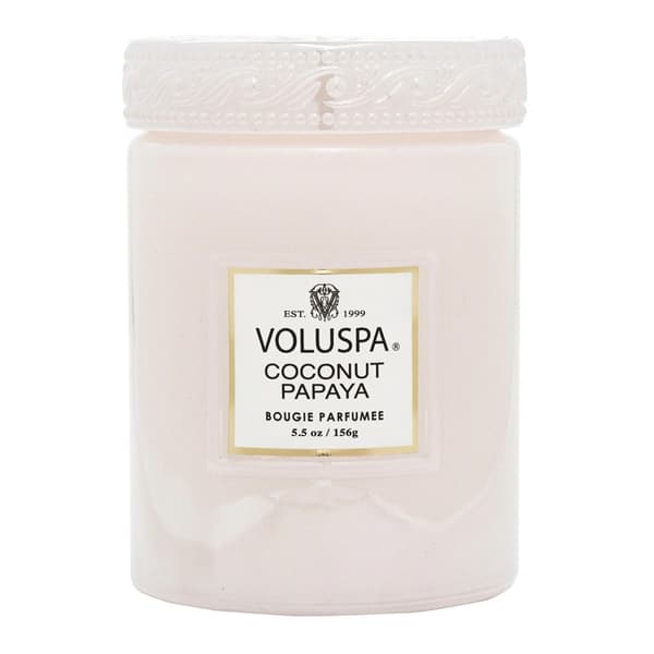 Voluspa Mini Large Glass Jar Coconut Papaya 156g