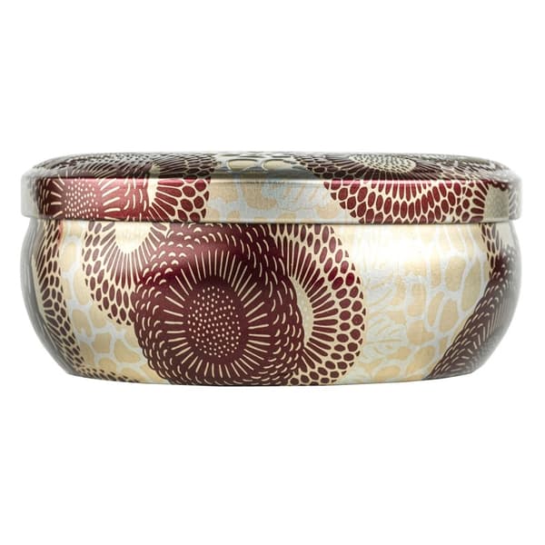 Voluspa 3-Wick Candle Decorative Tin Gilt Pomander & Hinoki 340g