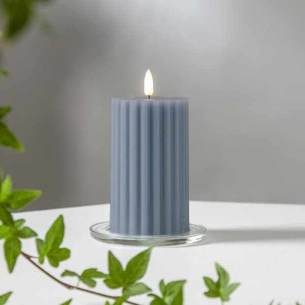 LED BLOCKLJUS FLAMME STRIPE BLÅ Blå