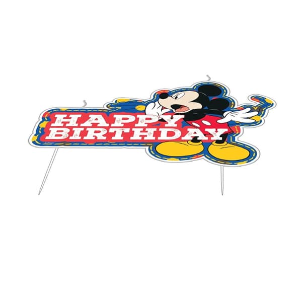 Disney Mickey Mouse Happy Birthday Candle Set (Pack of 17)