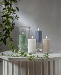 Miniatyrbild 5 av 10: LED BLOCKLJUS FLAMME STRIPE VIT