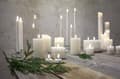 Miniatyrbild 6 av 10: LED BLOCKLJUS FLAMME STRIPE VIT