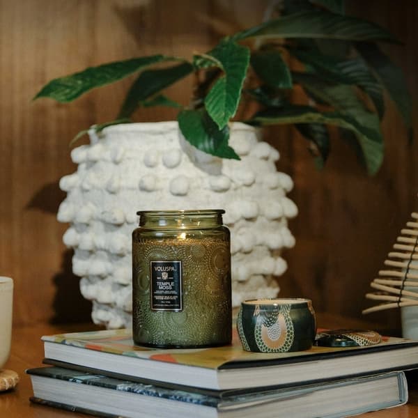 Voluspa Mini Decorative Tin Candle Temple Moss 113g
