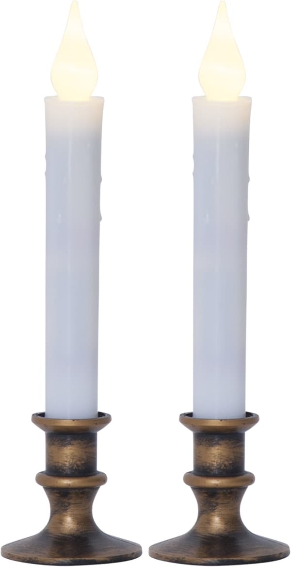Antikljus Mette 2-Pack LED Brons