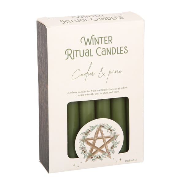 Something Different Spelljus av cederträ och tall för vinterritual (12-pack)