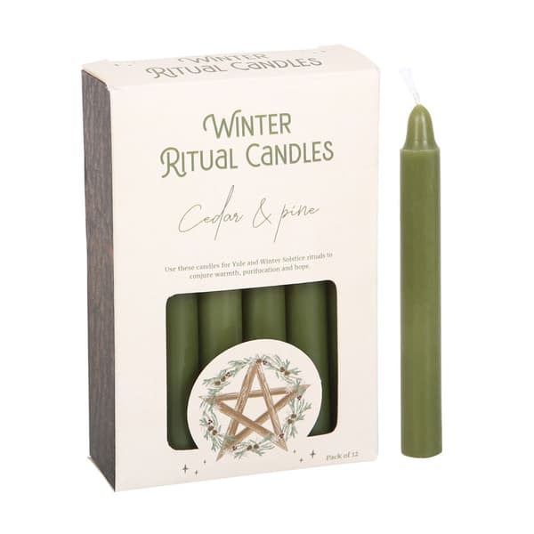 Something Different Spelljus av cederträ och tall för vinterritual (12-pack)