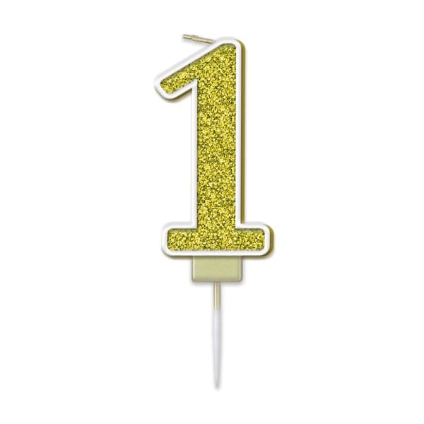 Oaktree Number 1 Sparkling Pick Candle Gold One Size
