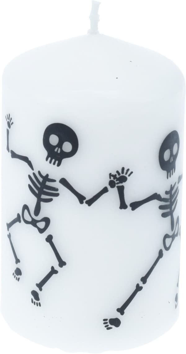 Ljus Halloween Vitt Orange Svart 10 cm