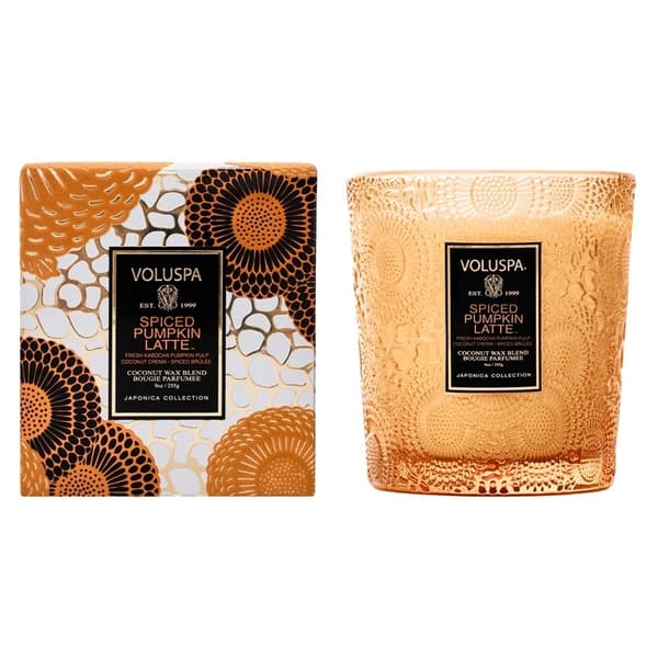 Voluspa Classic Boxed Candle Spiced Pumpkin Latte 255g