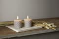 Miniatyrbillede 9 af 10: LED BLOCKLJUS FLAMME  SWIRL 2-Pack Grå