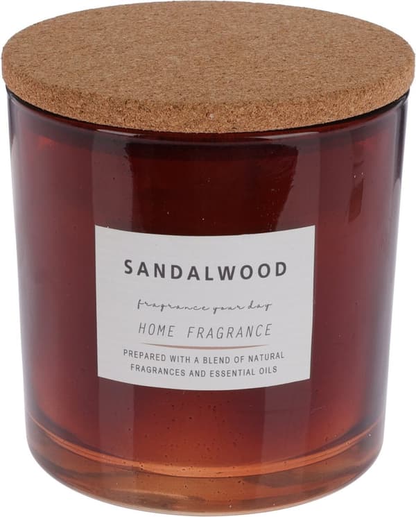 Doftljus Glasburk Lock Cedarwood Orange Sandalwood Patchouli Wood