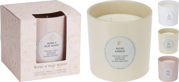 Doftljus Rose & Oud Wood 10 cm