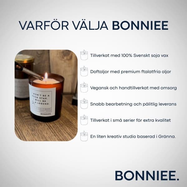Bonniee Doftljus Lavendel 200 gram