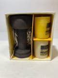 Pikkukuva 3 / 5: Fantastic gift set, two small block candles in yellow and black