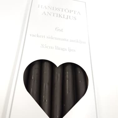Antikljus matta mull 35 cm