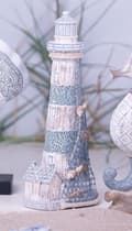 Miniatyrbillede 1 af 2: Fyrtårn med mosaik - Blå