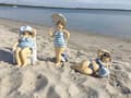 Miniatyrbillede 1 af 2: Badedame liggende med badebold - Før 149,-