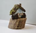 Miniatyrbillede 3 af 4: Miniature hus i genbrugstræ - unika