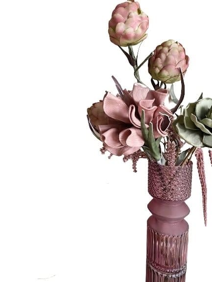 Evie glasvase Rosa