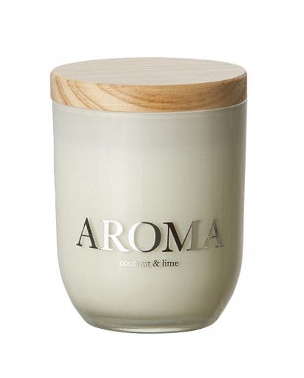 AROMA Doftljus M Coconut & lime Ø8xH11 cm ~45 h
