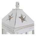 Miniatyrbild 3 av 3: Lykta DKD Home Decor Glas Vit Furu (21 x 21 x 51 cm)