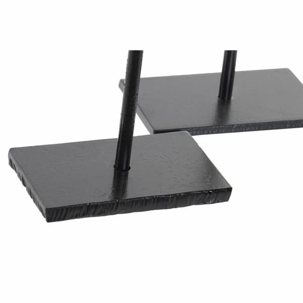 Ljusstakar DKD Home Decor Blå Rosa Metall Glas 12 x 12 x 24 cm (2 antal)