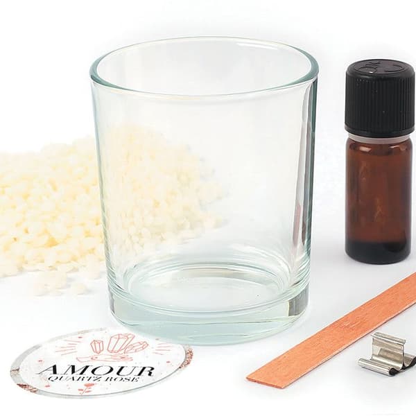 DIY-kit ljus energi kärlek - Rosenkvarts / vanilj