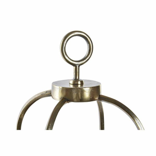 Lykta DKD Home Decor Glas Gyllene Aluminium (19 x 19 x 43 cm)