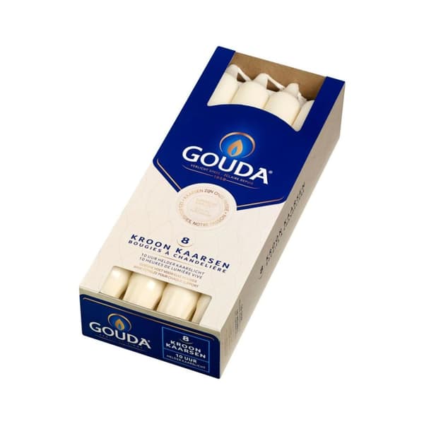 Gouda Kronljus 24x2,4 cm 8 Styck Elfenben