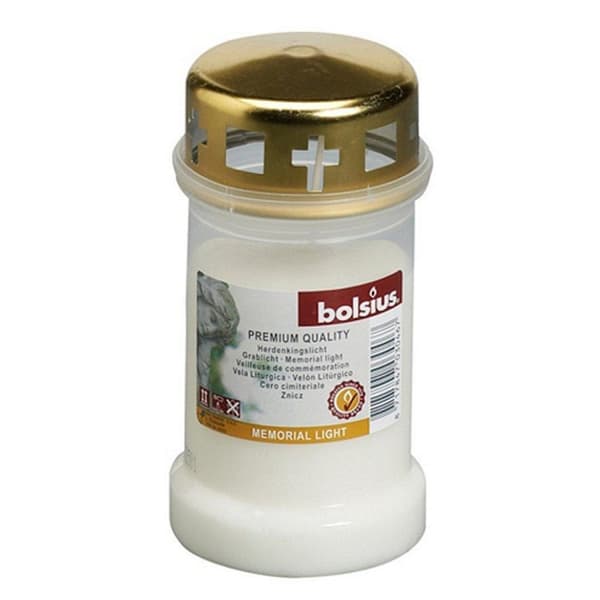 Bolsius Memorial Light det Lock Kräm/Guld 12 Styck