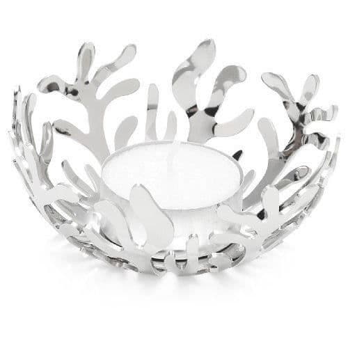 Porte-bougies - Alessi - ESI21 - Polerat rostfritt stål - Färgad epoxiharts - 2 ljus